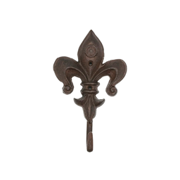 [LA354] COLGADOR DE PARED FLOR DE LIS VINTAGE (SET 2)